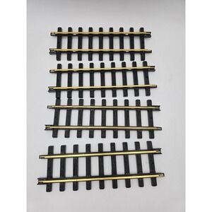 New Bright Holiday Express 3 Straight Tracks 384-387 Series Train Track polished